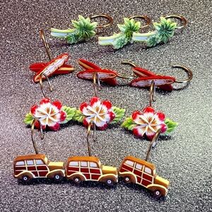 Shower Curtain Hooks Surf Style